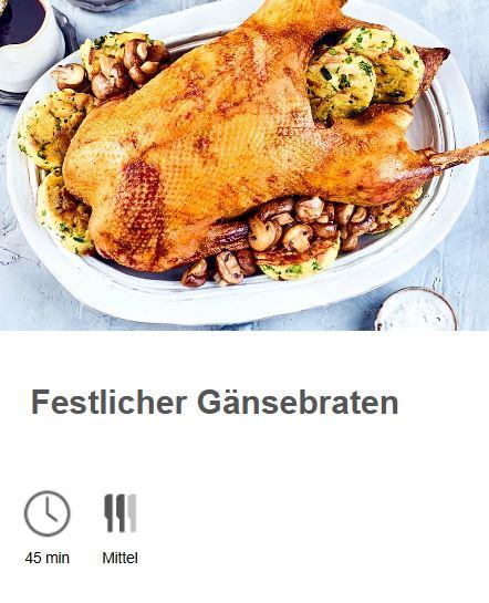 Festlicher Gänsebraten