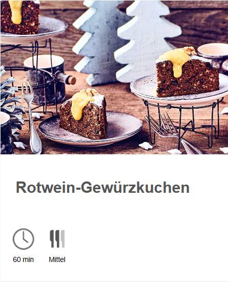 Rotwein-Gewürzkuchen