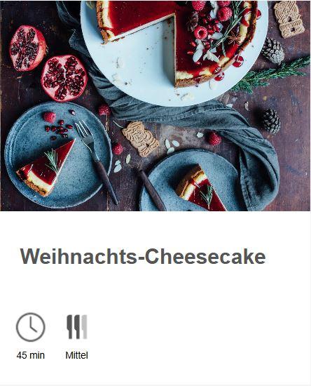 Weihnachts-Cheesecake
