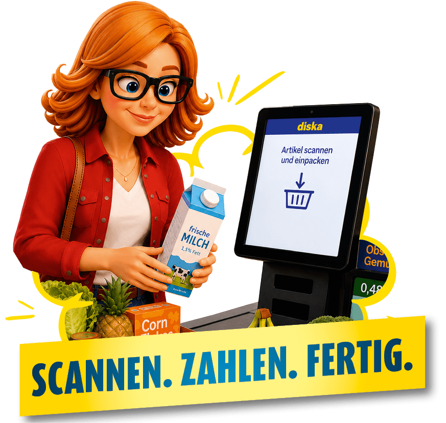 Scannen, zahlen, fertig