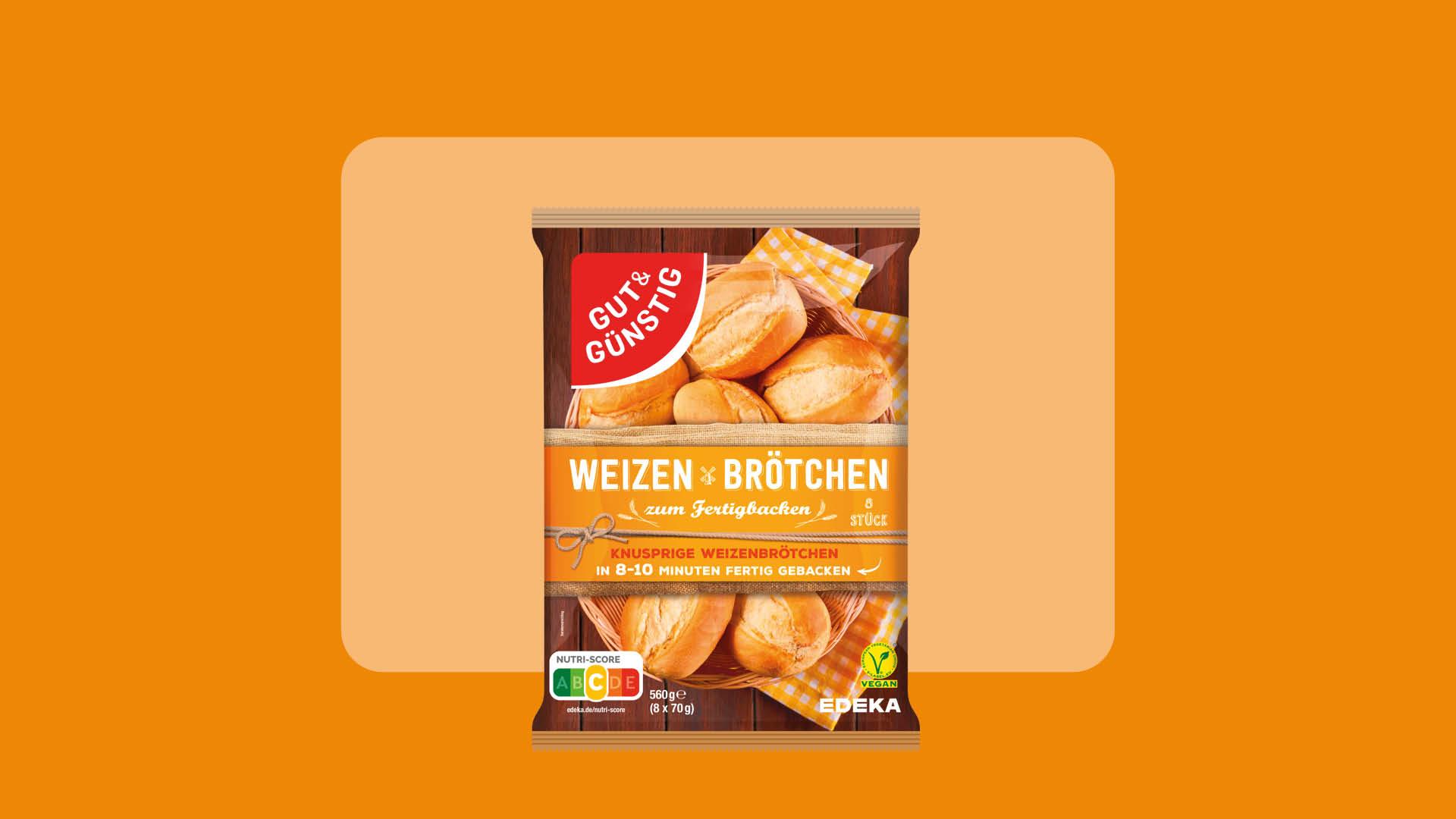 GUT&G&Uuml;NSTIG Weizen Br&ouml;tchen