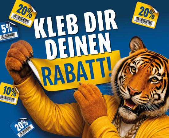 Rabatte kleben bei diska
